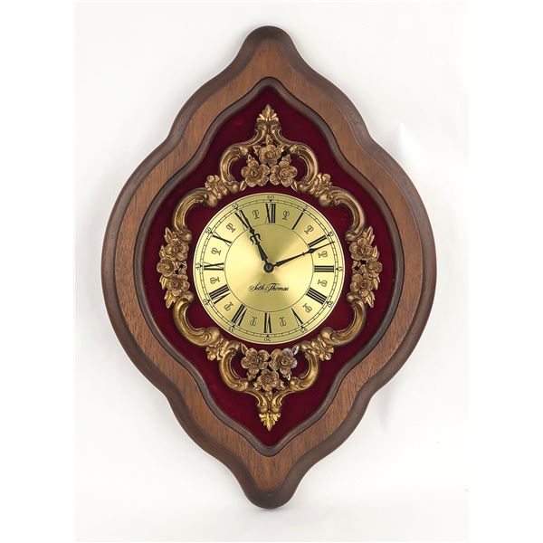 VINTAGE 1972 SETH THOMAS BAROQUE WALL CLOCK