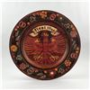 FOLK ART WOODEN PLATE - TIROL 1946 COAT OF ARMS