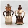 Image 2 : HUNGARIAN WOMAN & MAN FOLK ART DECANTERS