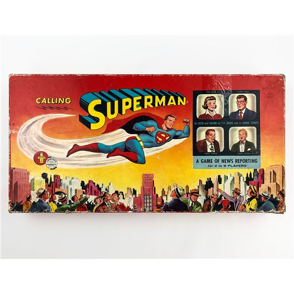 VINTAGE 1954 CALLING SUPERMAN BOARD GAME