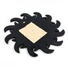 Image 2 : FOLK ART SUN MOON STARS MIRROR WALL PLAQUE