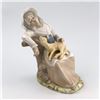 Image 1 : TENGRA PORCELAIN WOMAN SLEEPING WITH SHEEP