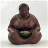 Image 2 : CERAMIC WOMAN SITTING WITH BOWL FIGURINE