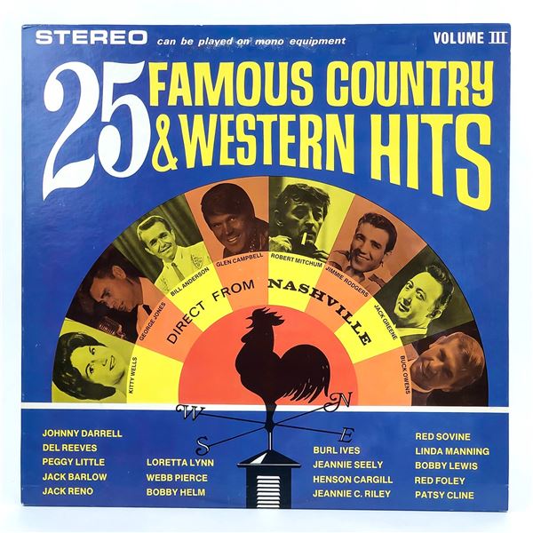 25 FAMOUS COUNTRY & WESTERN HITS VOLUME III