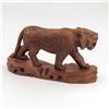 Image 2 : VINTAGE TIGER WOOD CARVING SCULPTURE