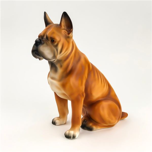 PORCELAIN BULLDOG FIGURINE SCULPTURE