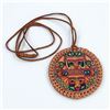 Image 1 : HAND CRAFTED LEATHER PENDANT NECKLACE