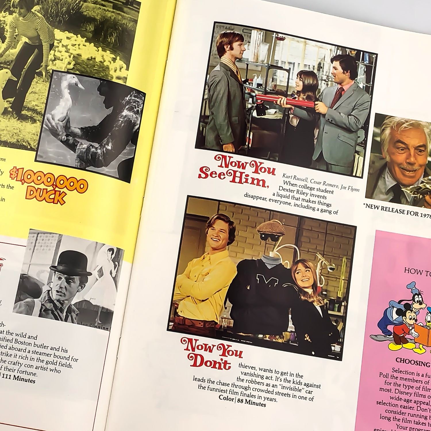 WALT DISNEY 1978 16MM FAMILY FILM CATALOG