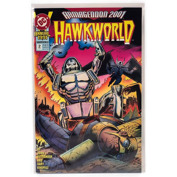 HAWKWORLD ANNUAL #2 1991 - ARMAGEDDON 2001