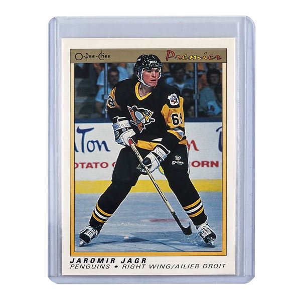 90-91 O-PEE-CHEE JAROMIR JAGR #50 RC ROOKIE CARD