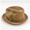 Image 1 : BILTMORE TAN CORDUROY FEDORA STYLE HAT FEATHER