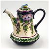 Image 1 : BLUESKY WISTERIA TEAPOT PANSIES WITH ROBIN ON LID