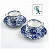 Image 1 : ROYAL CROWN DERBY BLUE MIKADO CUPS & SAUCERS