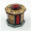 Image 1 : HAND CRAFTED & PAINTED OCTAGONAL WOODEN BOX