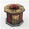 Image 2 : HAND CRAFTED & PAINTED OCTAGONAL WOODEN BOX