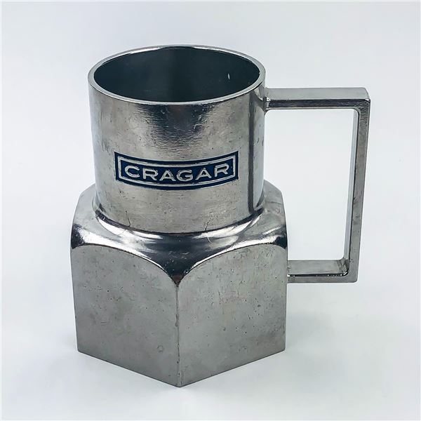 VINTAGE 70’S CRAGAR MAG WHEELS ALUMINUM MUG