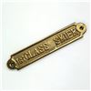 Image 1 : VINTAGE GATCO BRASS 1ST CLASS SKIER DOOR PLAQUE