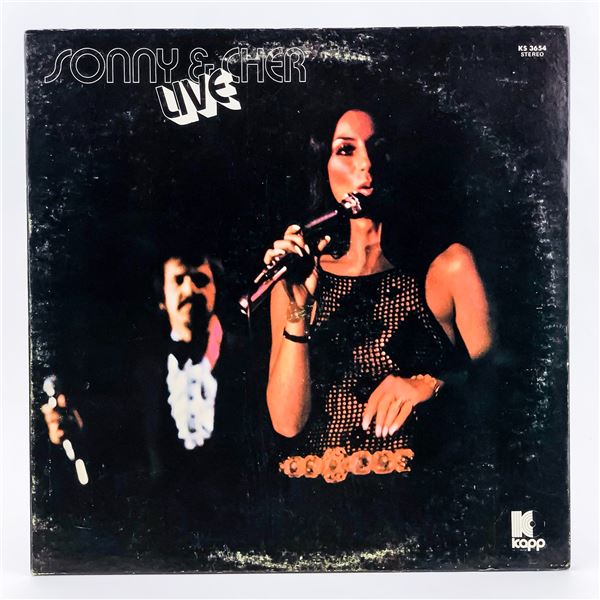 SONNY & CHER LIVE GATEFOLD VINYL LP RECORD ALBUM