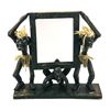 Image 2 : LARGE VINTAGE TRIBAL MAN WOOD CARVING & MIRROR
