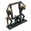 Image 3 : LARGE VINTAGE TRIBAL MAN WOOD CARVING & MIRROR