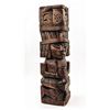 Image 1 : VINTAGE AZTEC MAYAN GOD WARRIOR WOOD CARVING