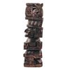 Image 4 : VINTAGE AZTEC MAYAN GOD WARRIOR WOOD CARVING