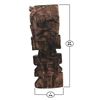 Image 5 : VINTAGE AZTEC MAYAN GOD WARRIOR WOOD CARVING