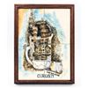 Image 1 : GARY PATTERSON CURIOSITY CAT TILES - 4 FRAMED TILE