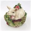 Image 2 : FITZ & FLOYD FRENCH MARKET PIG VEGETABLE BOWL