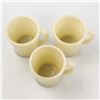 Image 2 : 3 VINTAGE CREAM COLOR FIRE KING D HANDLE MUGS