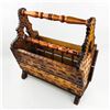 Image 1 : BEAUTIFULLY CRAFTED LARGE WOODEN MAGAZINE RACK