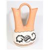 Image 1 : VINTAGE HAND DECORATED NATIVE WEDDING VASE