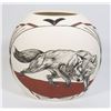 Image 1 : VINTAGE FOX THEME HAND DECORATED NATIVE ART