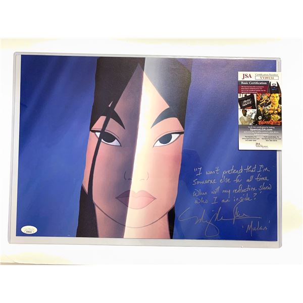 Autograph Signed Mulan Photo JSA