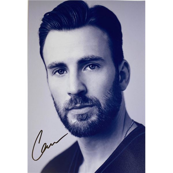 Autograph Signed Chris Evans Photo