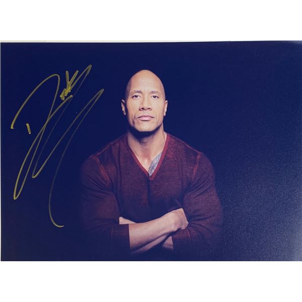 Autograph Signed  Dwayne Johnson Photo