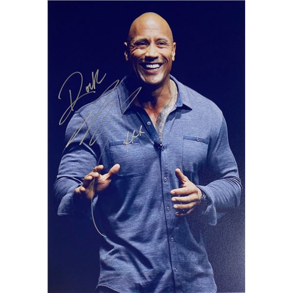 Autograph Signed  Dwayne Johnson Photo