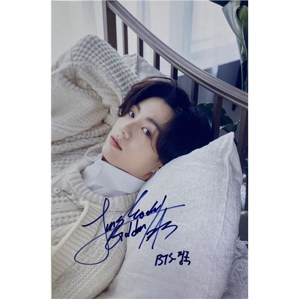 Autograph Signed  Jeon Jung Kook Photo