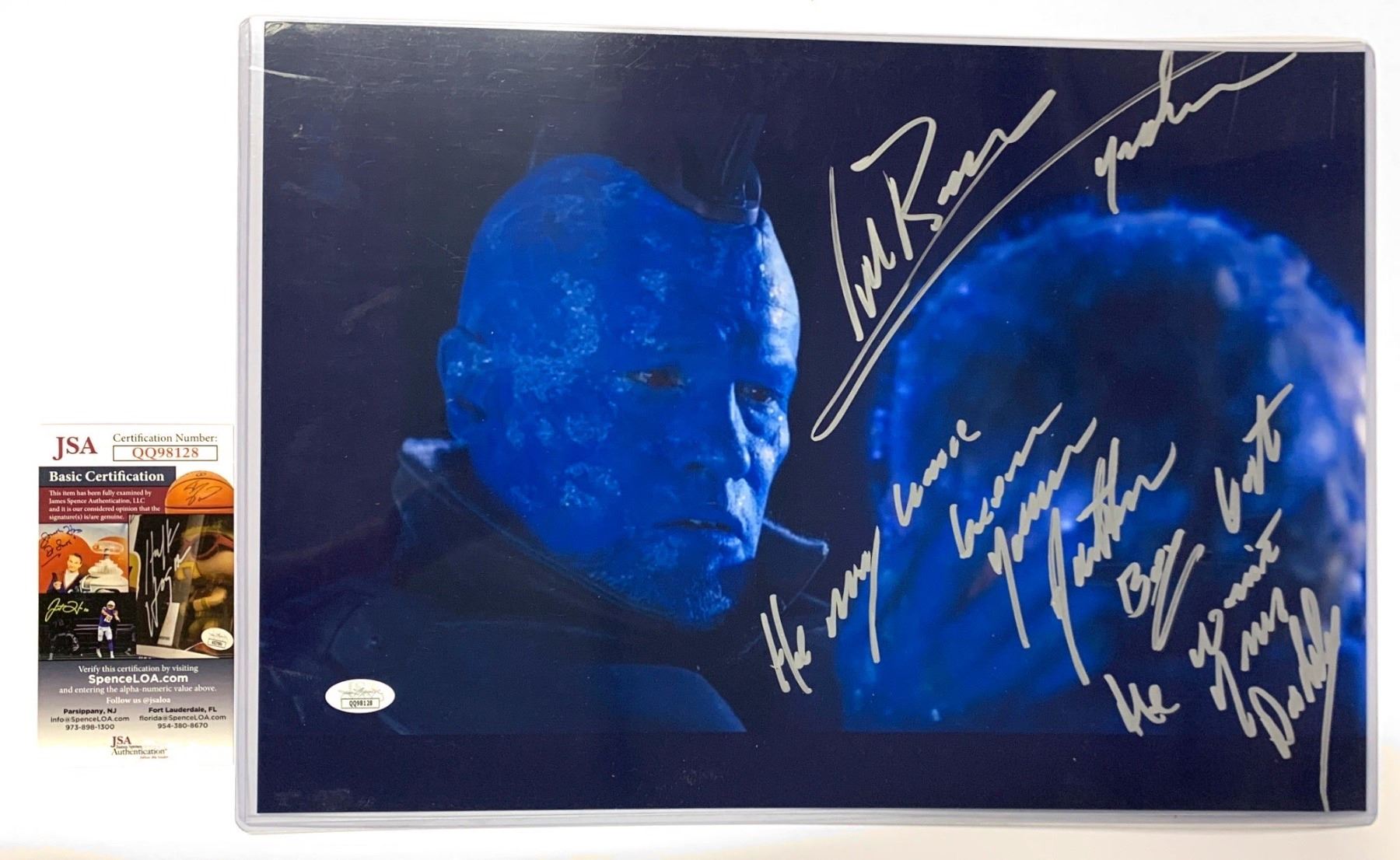 Signed Michael Rooker JSA Poster