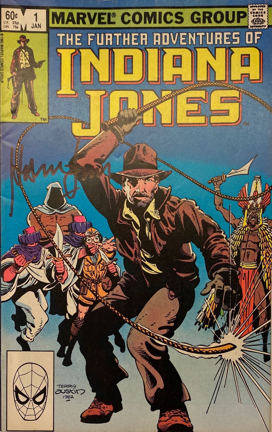 Autograph Signed Indiana Jones Comics