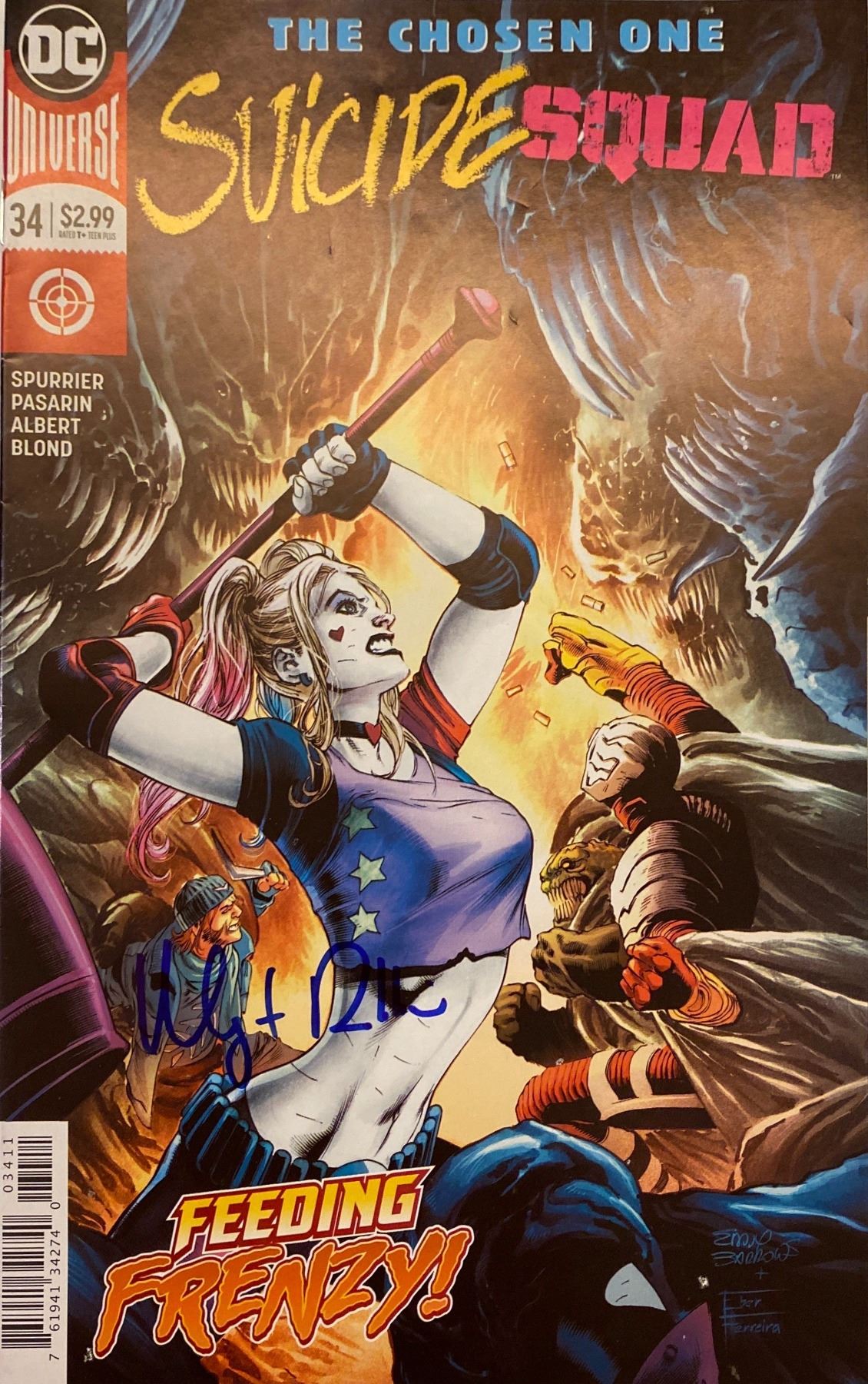 Autograph Signed Suicide Squad Comics