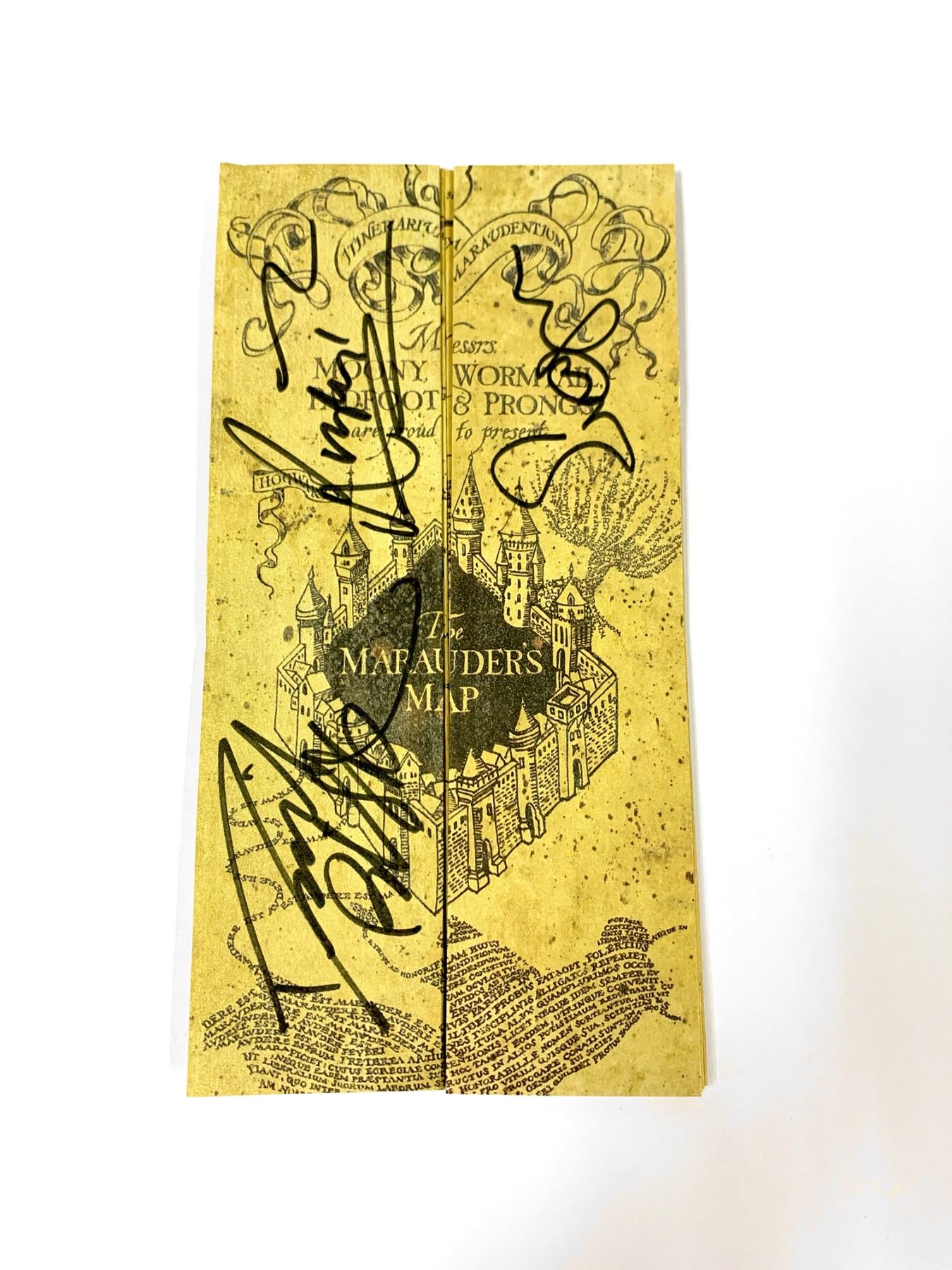 Autograph Signed Harry Potter Map Toy