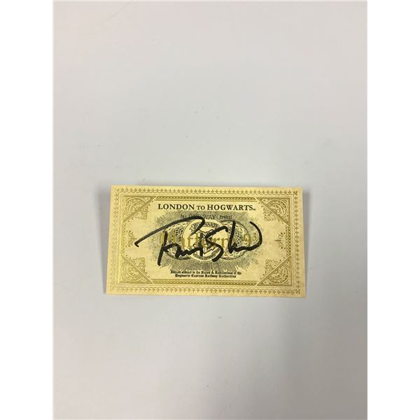 Autograph Signed Harry Potter Train Ticket Fiona