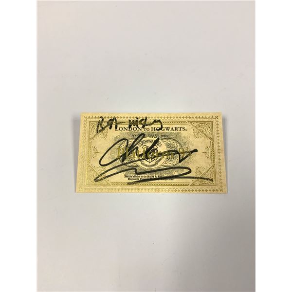 Autograph Signed Harry Potter Train Ticket Coulson