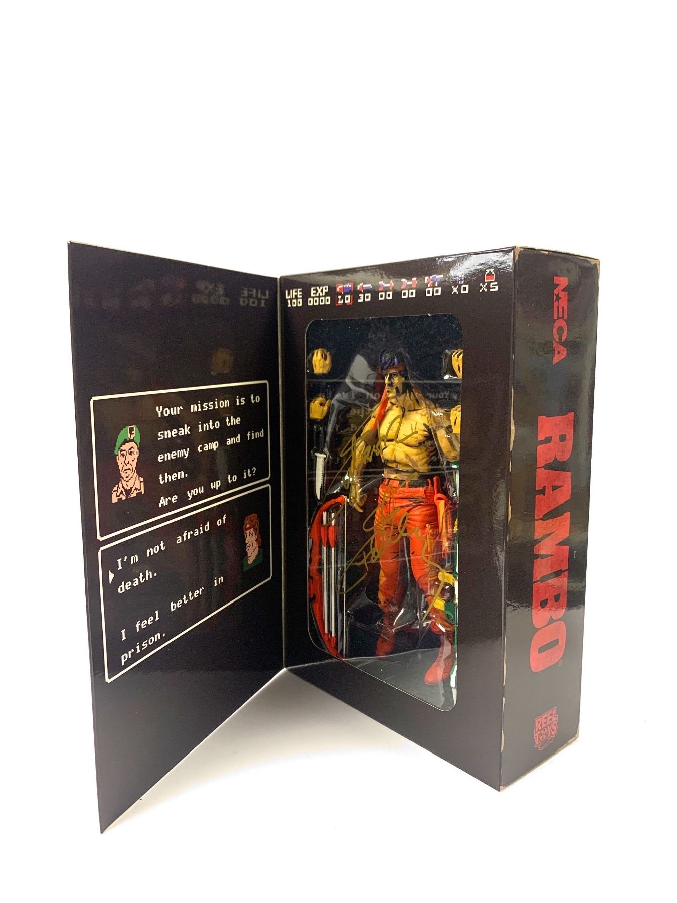 Autograph Rambo Sylvester Stallone Figure
