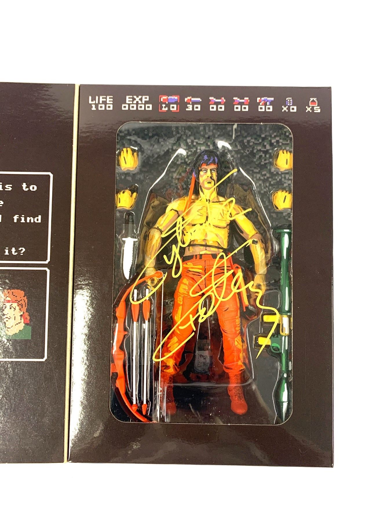 Autograph Rambo Sylvester Stallone Figure