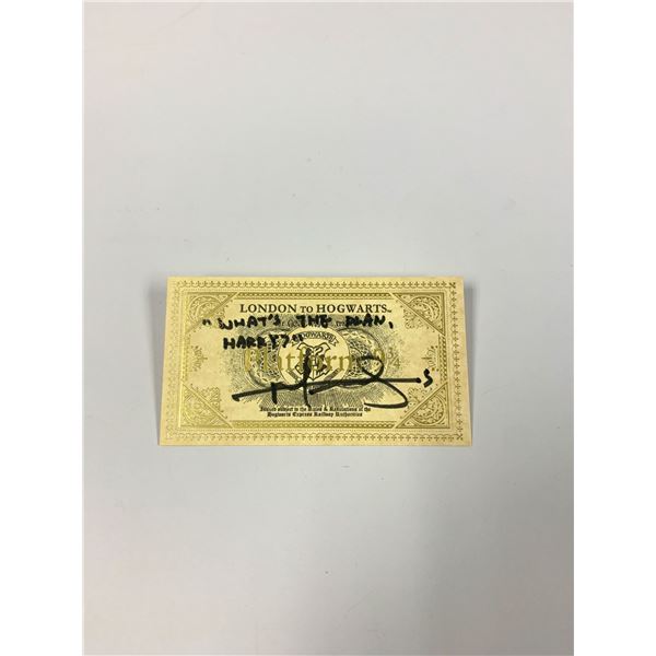 Autograph Signed Harry Potter Train Ticket Matthew