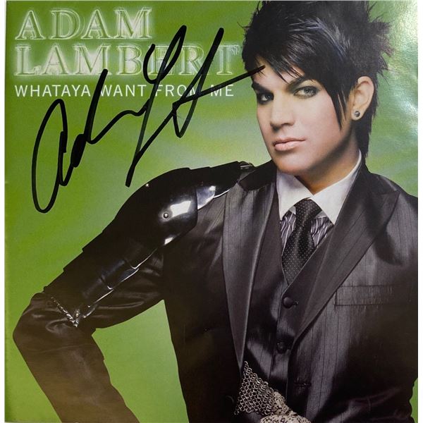 Adam Lambert Signed CD Booklet