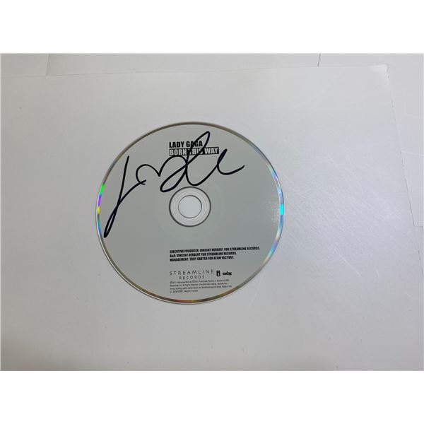 Autograph Lady Gaga Signed CD
