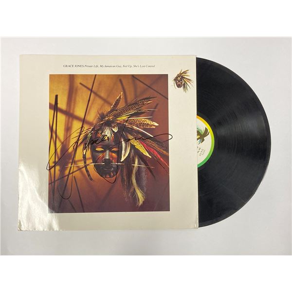 Autograph Signed Grace Jones Vinyl